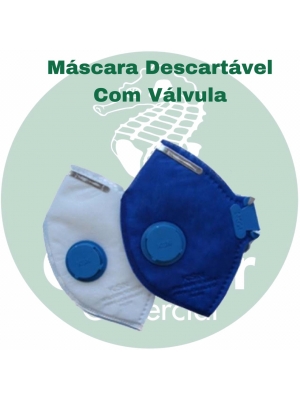 Máscara Descartável c/ Valvula