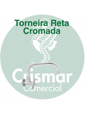 Torneira Reta Cromada