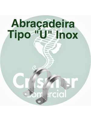 Abracadeira Tipo U p/ Cano inox