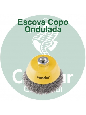 Escova Copo Ondulada