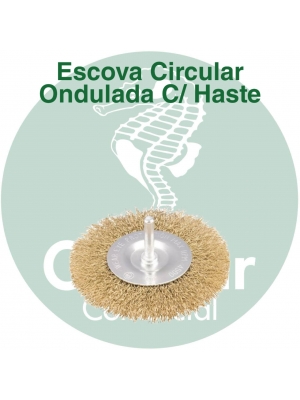 Escova Circular Ondulada C/ Haste