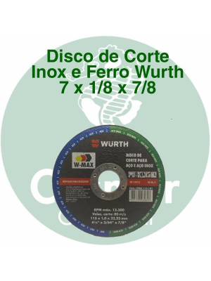 Disco de Corte Wurt