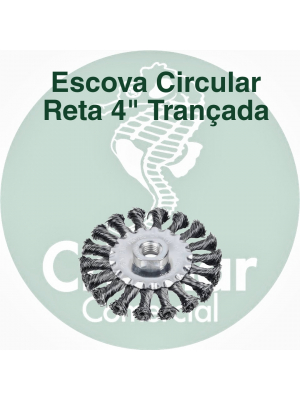 Escova Circular Reta Trançada