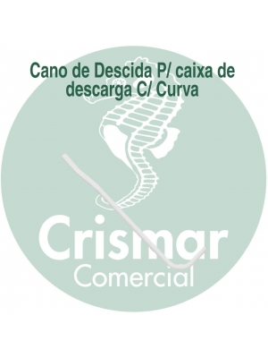 Cano de Descida C/ Curva P/ Caixa de Descarga