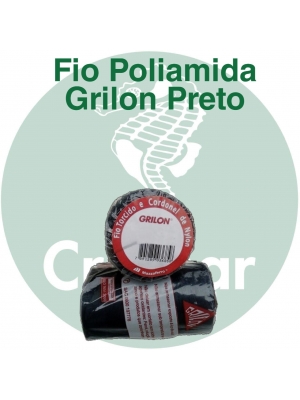 Fio Grilon Poliamida Preto