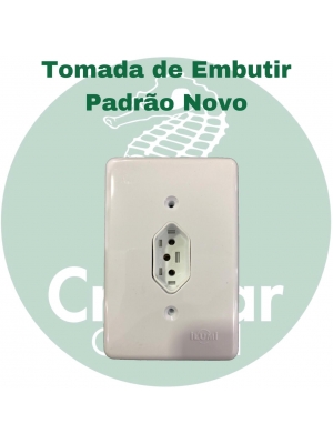 Tomada de Embutir Padrão Novo