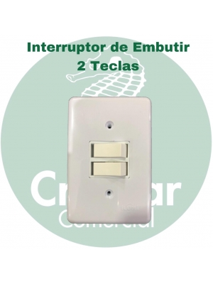 Interruptor de Embutir 2 Tecla