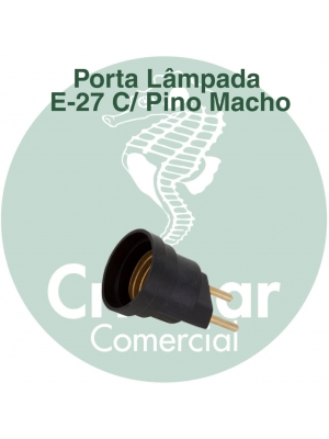 Porta Lâmpada C/ Pino Macho