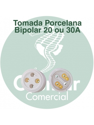 Tomada Porcelana Bipolar