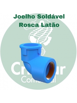 Joelho Soldável Rosca Latão