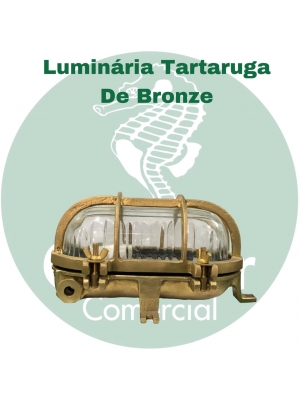 Luminária tartaruga de Bronze