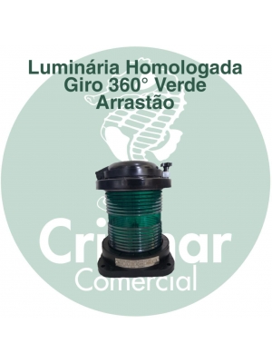 Luminária Homologada Verde 360º