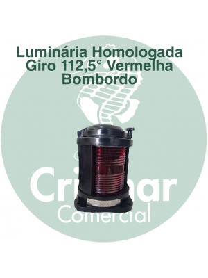 Luminária Homologada Vermelha 112,5º