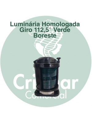 Luminária Homologada Verde 112,5º