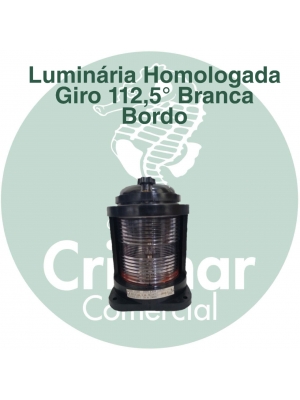 Luminária Homologada Branca 112,5º