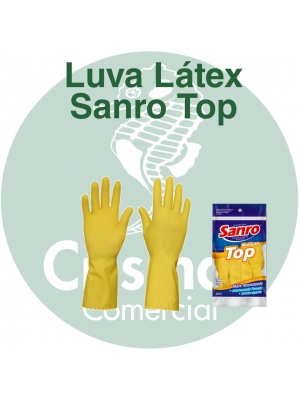 Luva Latex Sanro Top