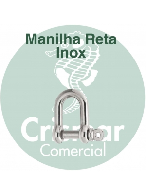 Manilha Reta Inox