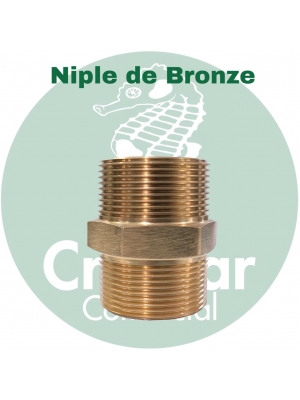 Niple duplo de bronze