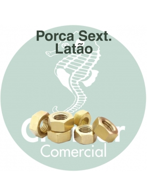 Porcas Sextavada Latão