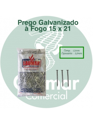 Prego Galvanizado à Fogo 15 x 21