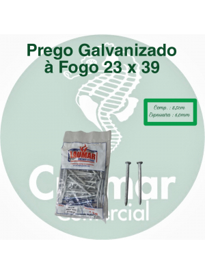 Prego Galvanizado à Fogo 23 x 39